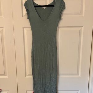 See You Monday Olive Midi Dress